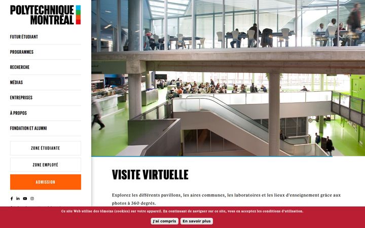 Screenshot ta' polymtl.ca