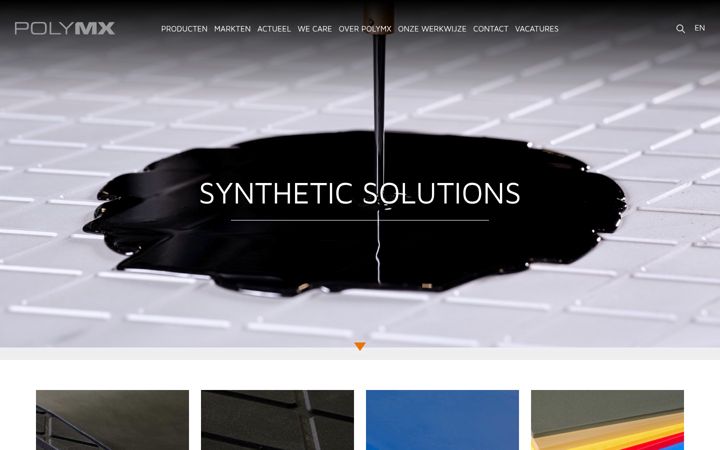 Skärmbild av polymx.com