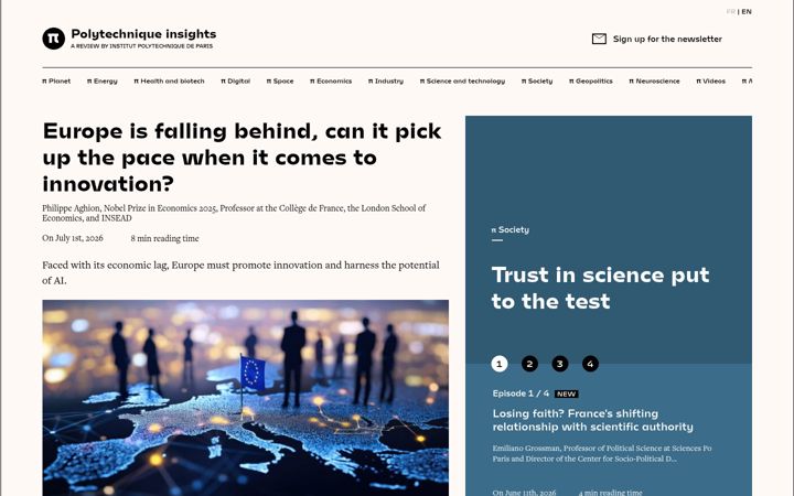 Screenshot of polytechnique-insights.com