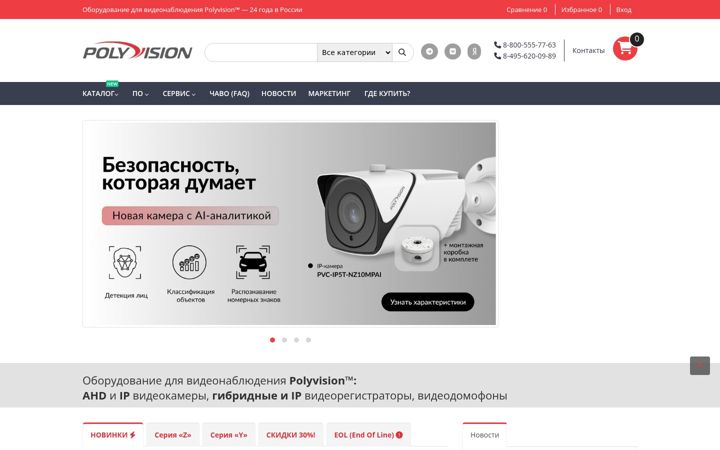Screenshot of polyvision.ru
