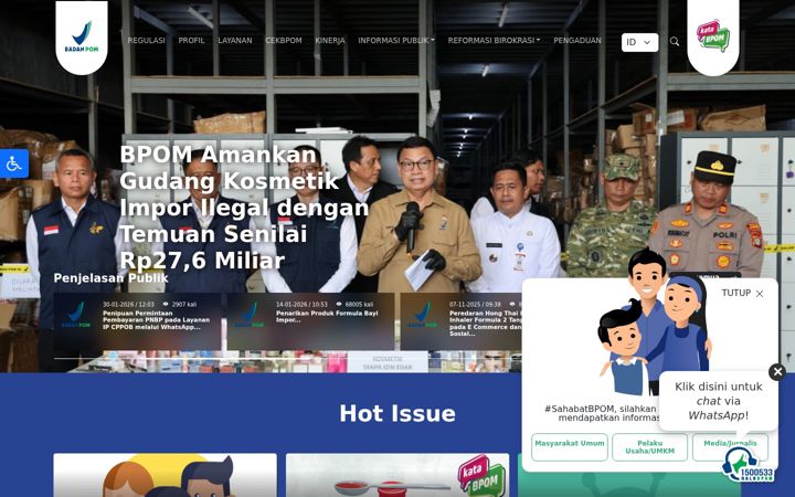 Screenshot of pom.go.id