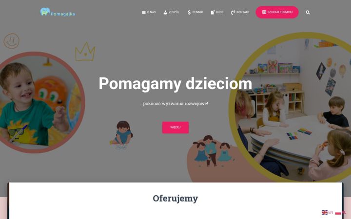 Screenshot of pomagajka.pl