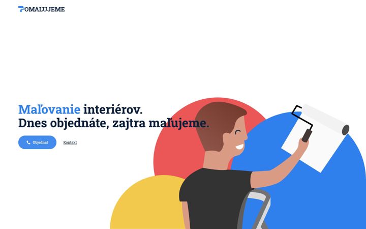 Screenshot di pomalujeme.sk