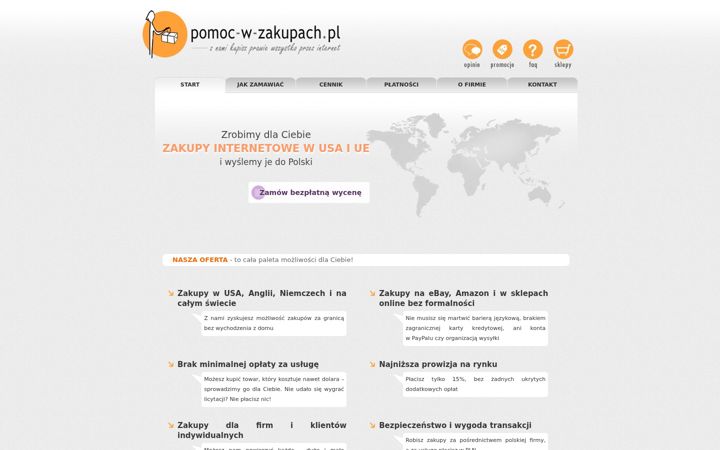 Screenshot ta' pomoc-w-zakupach.pl