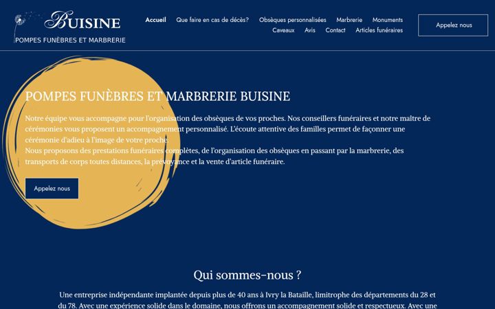 Ekrānuzņēmums no pompesfunebresbuisine.com