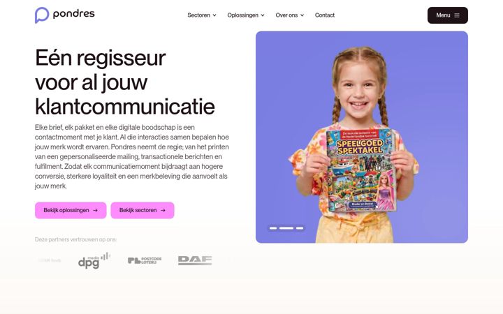 Screenshot of pondres.nl