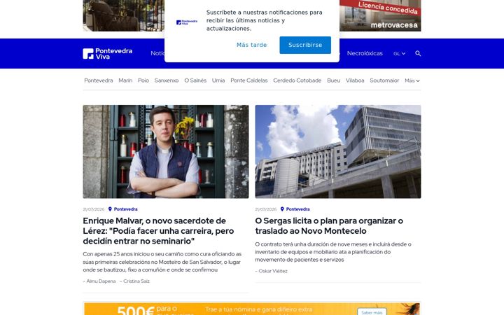 Screenshot of pontevedraviva.com