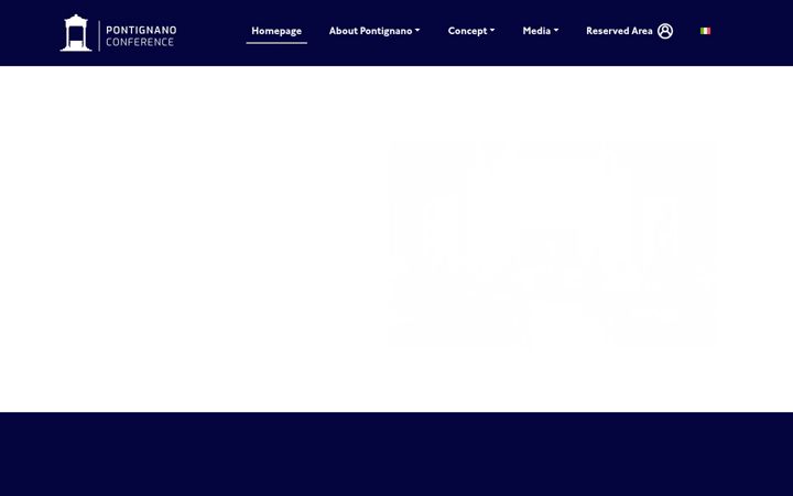 Screenshot of pontignanoconference.it