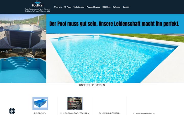 Skjermbilde av poolmall.de