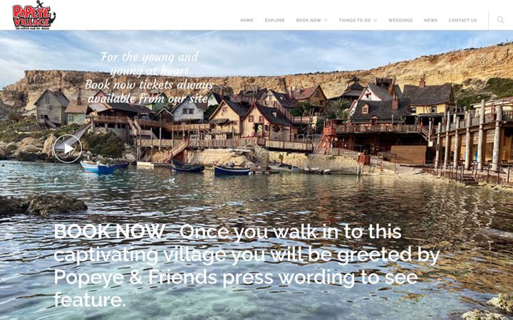 Screenshot ta' popeyemalta.com
