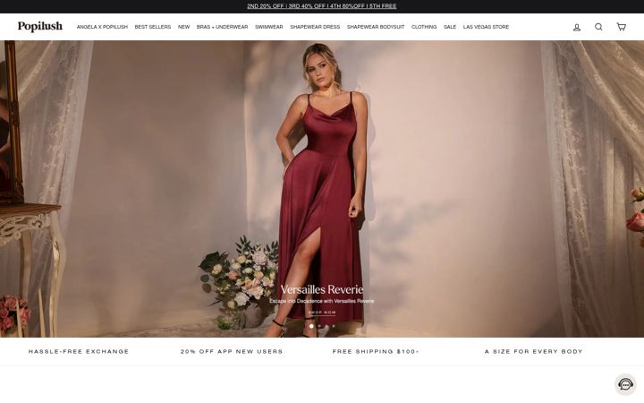 Screenshot of popilush.com