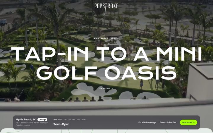 Screenshot of popstroke.com