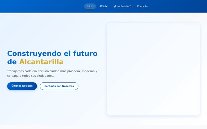 Screenshot of popularesalcantarilla.es
