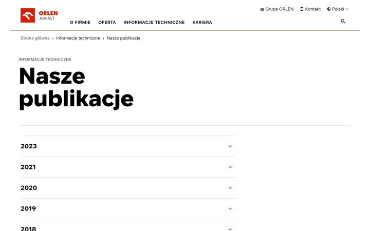 Ekraanipilt saidist poradnikasfaltowy.pl