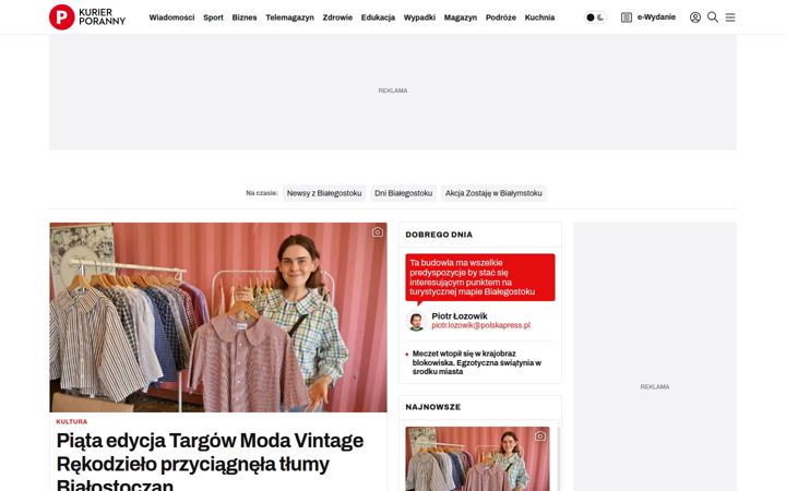 Screenshot of poranny.pl