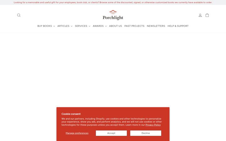 Screenshot of porchlightbooks.com