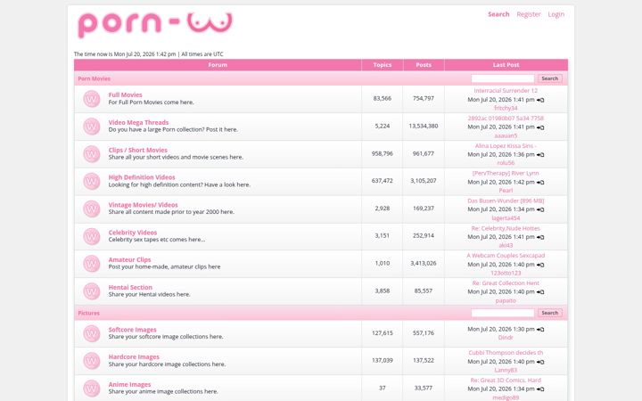 Screenshot of porn-w.org