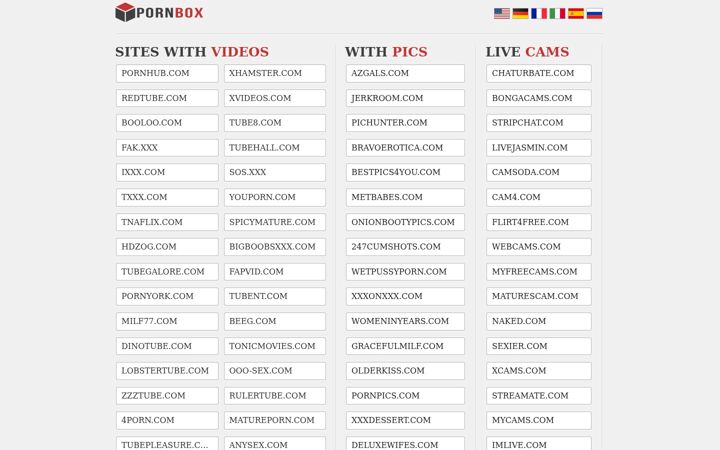 Screenshot of pornbox.org