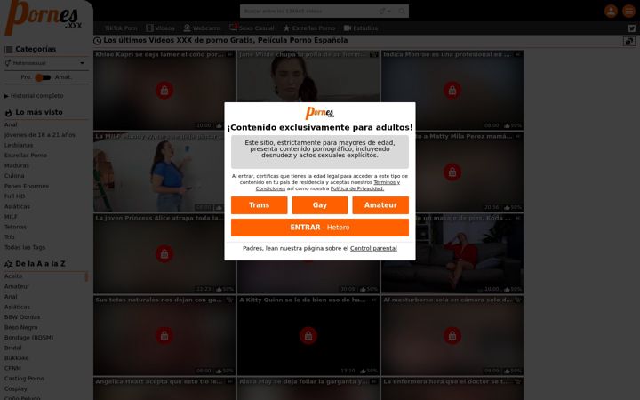 Screenshot van pornes.xxx