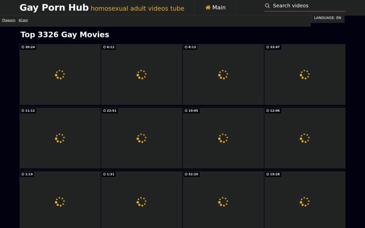 Screenshot of pornhub-gay.pro