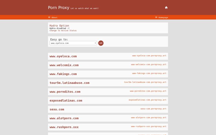 Screenshot of pornproxy.art