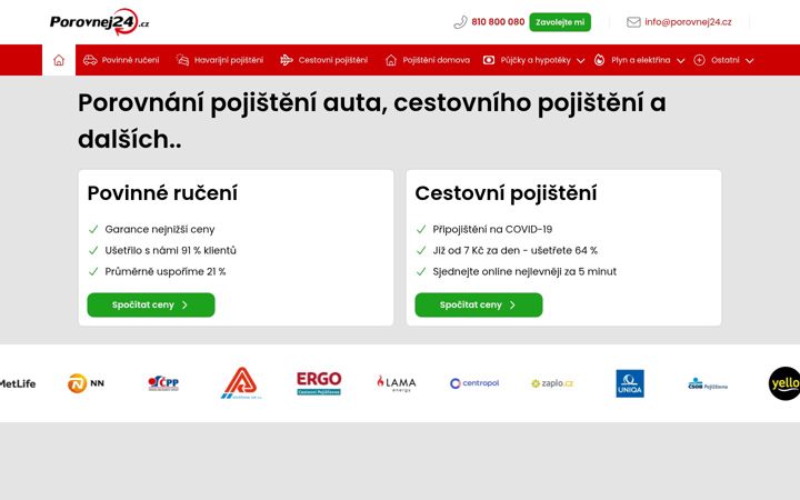 Screenshot of porovnej24.cz