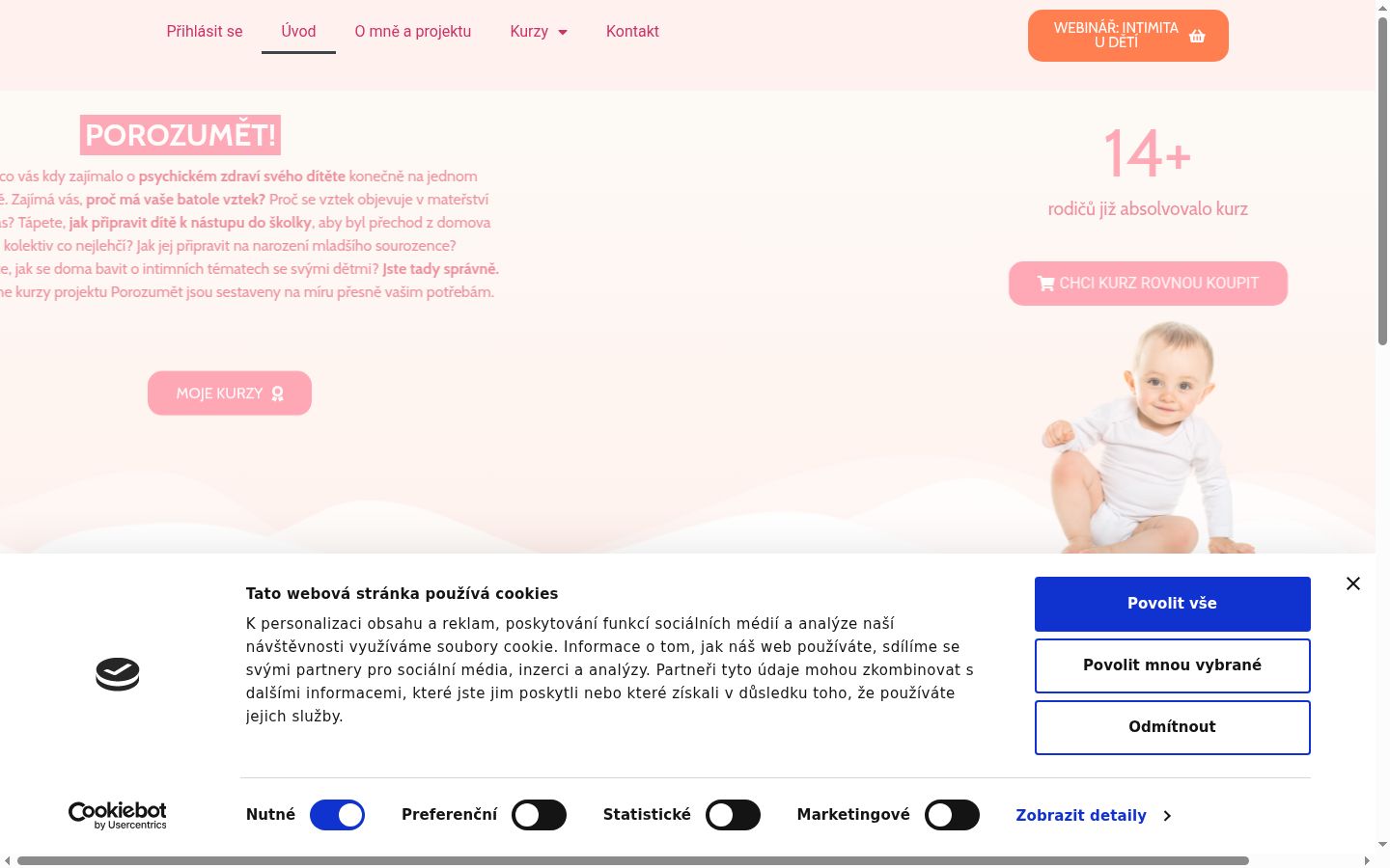 Sutikimo reklamjuostės, rodytos prieš bet kokią sąveiką, ekrano kopija