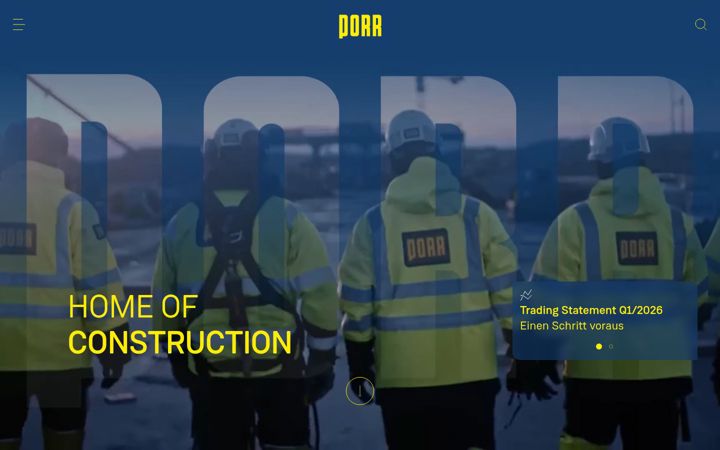 Screenshot of porr-group.com