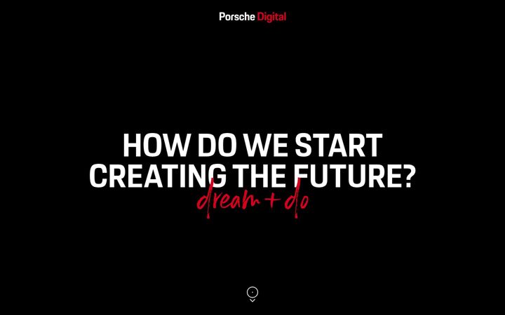 Screenshot of porsche.digital