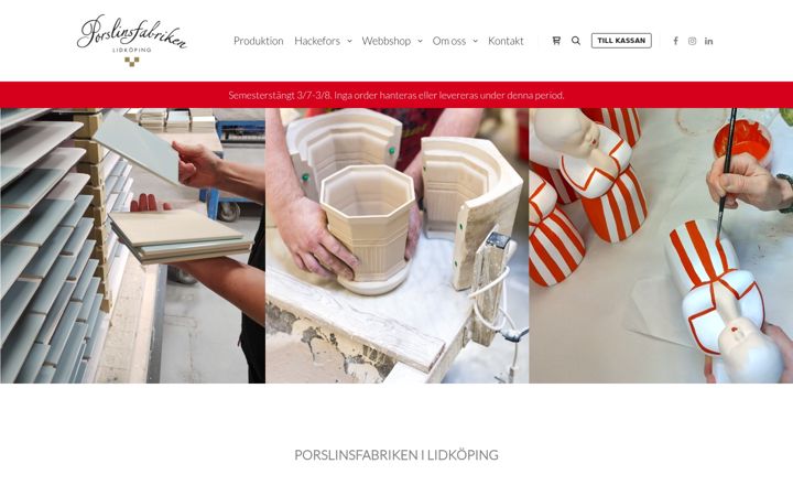 Screenshot van porslinsfabriken-lidkoping.se