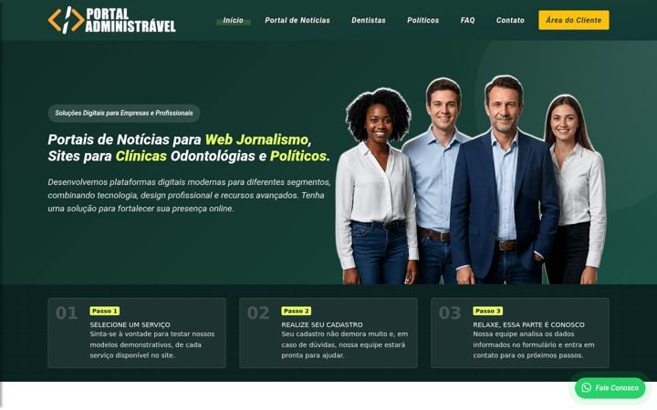 Screenshot of portaladministravel.com.br