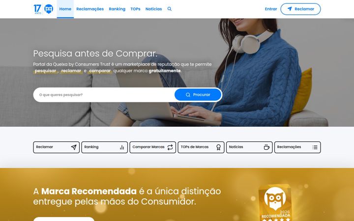 Screenshot of portaldaqueixa.com