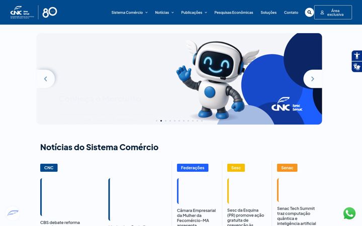 Screenshot of portaldocomercio.org.br