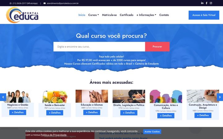 Screenshot of portaleduca.com.br
