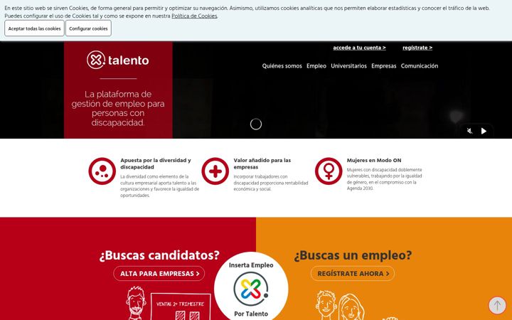 Screenshot of portalento.es