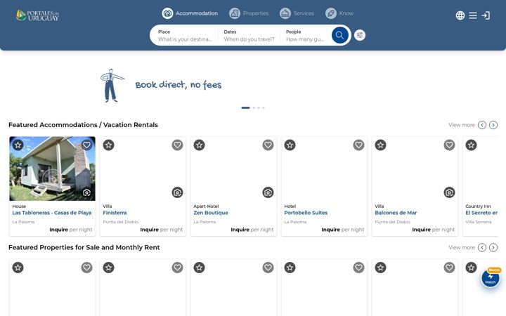 Screenshot of portalesdeluruguay.com.uy