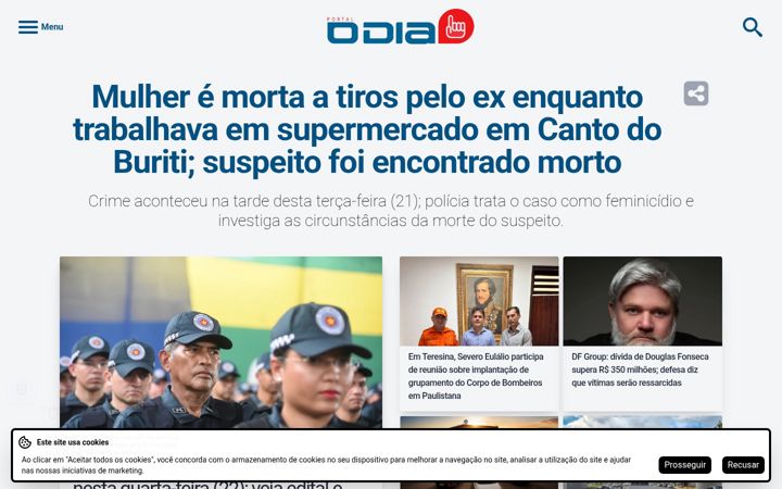 Captura de ecrã de portalodia.com