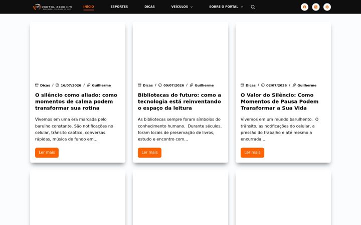 Screenshot of portalzerokm.com