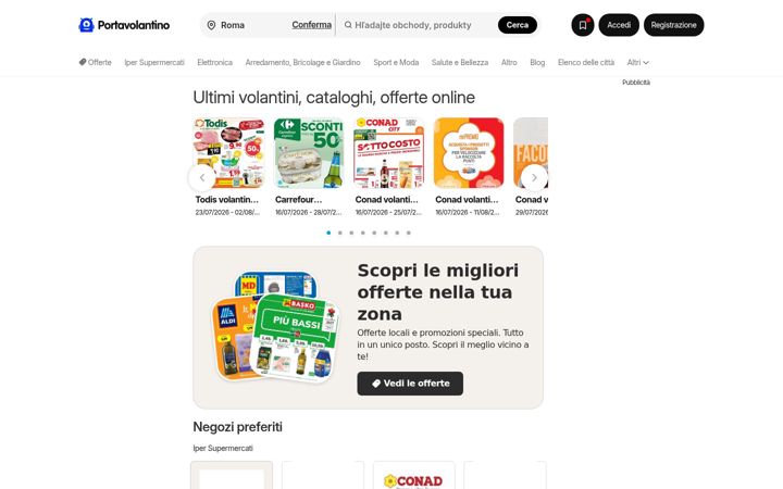 Screenshot of portavolantino.it