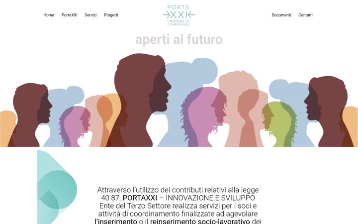 Screenshot stránky portaxxi.it
