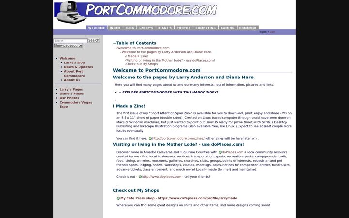 Screenshot of portcommodore.com