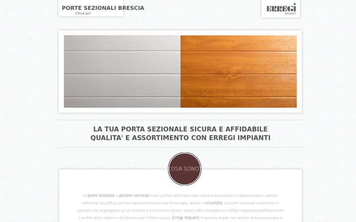 Screenshot of portesezionalibrescia.com