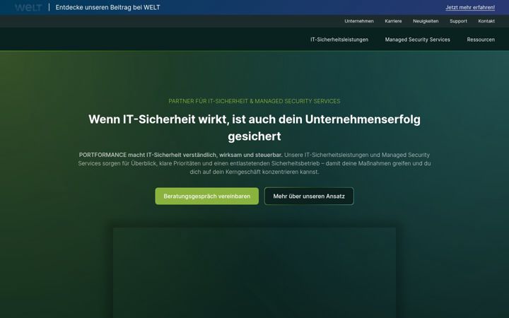 Screenshot of portformance.com