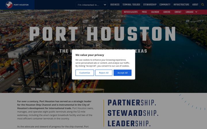 Screenshot of porthouston.com