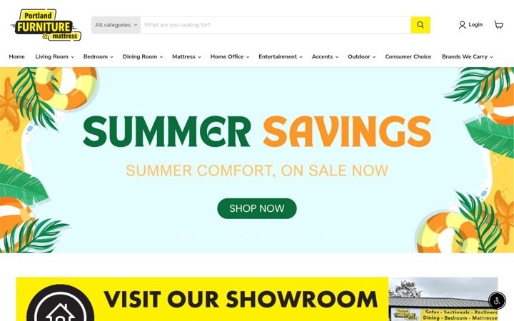 Screenshot of portlandfurnituremattress.com