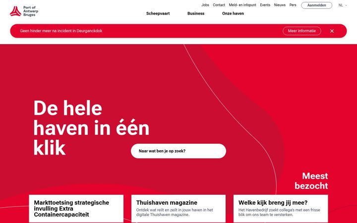 Képernyőkép: portofantwerp.com