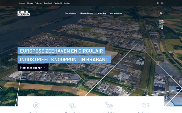 Screenshot of portofmoerdijk.nl