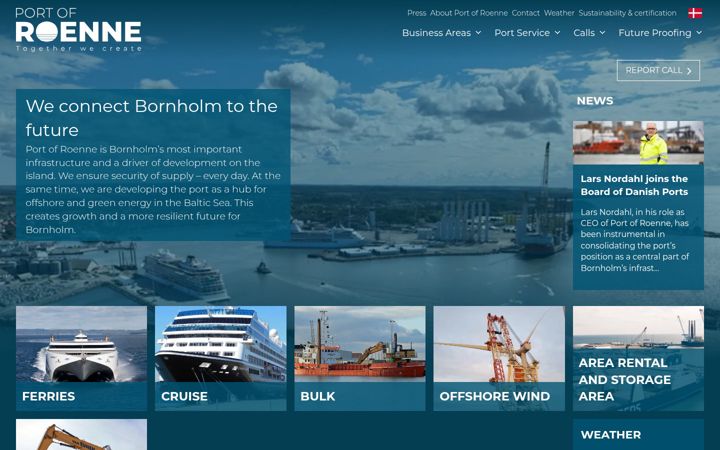Screenshot of portofroenne.com