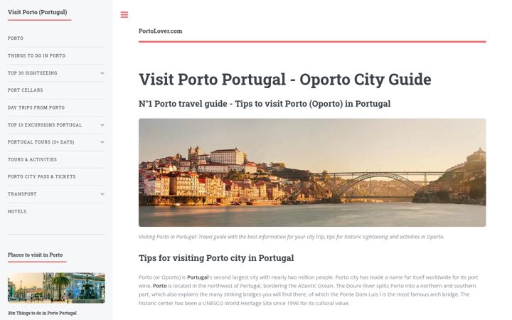Screenshot of portolover.com