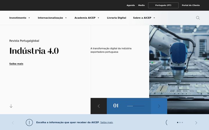 Screenshot of portugalglobal.pt